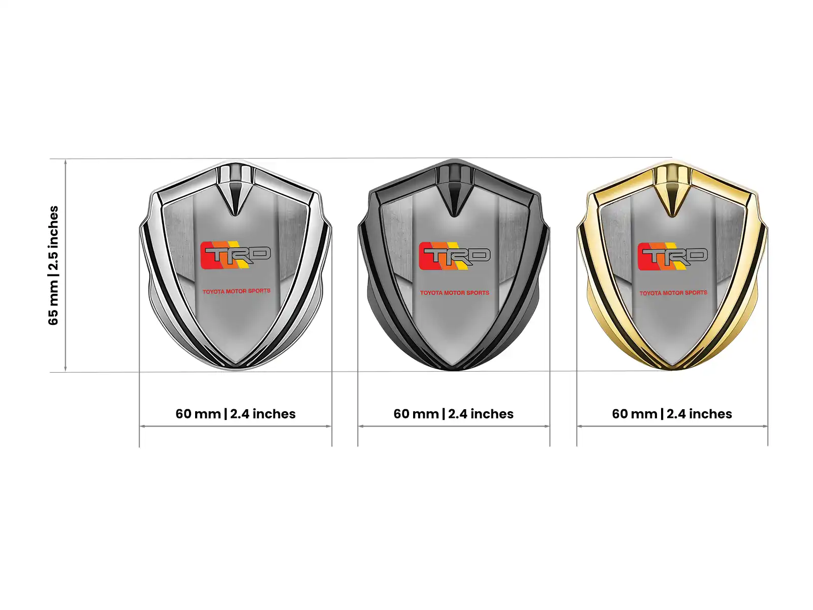 Toyota Custom Car Badge Sports Design High-Quality